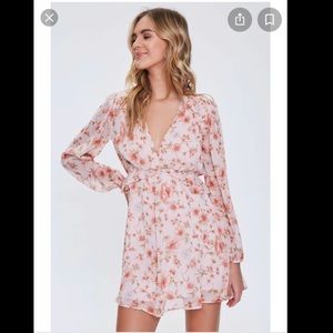 NWT Forever 21 v-neck peasant dress